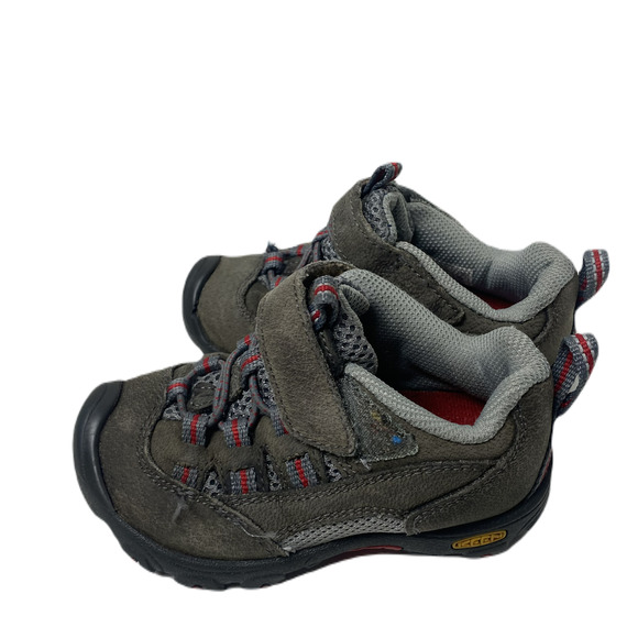 Keen Other - Keen Kids Girls Gray Bungee Lace Velcro Strap Hiking Shoes Size 7